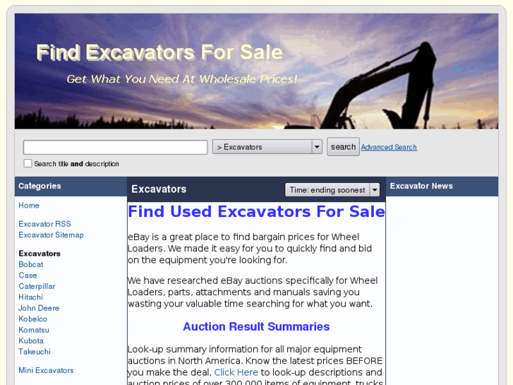 www.findexcavator.info