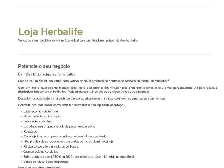 www.lojaherbalife.com