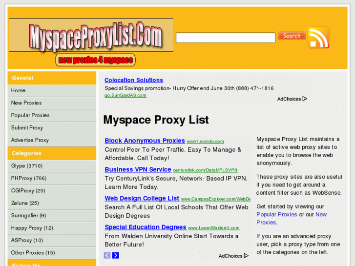www.myspaceproxylist.com