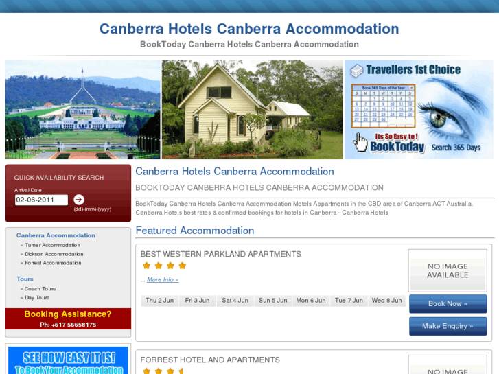 www.bookcanberrahotels.com