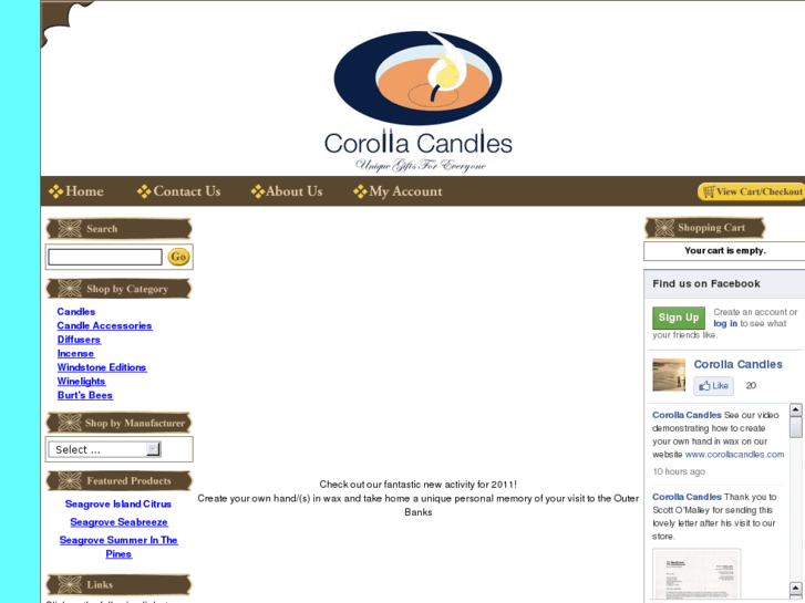 www.corollacandles.com