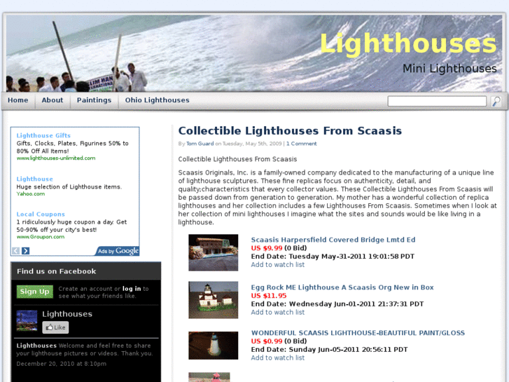 www.minilighthouses.net