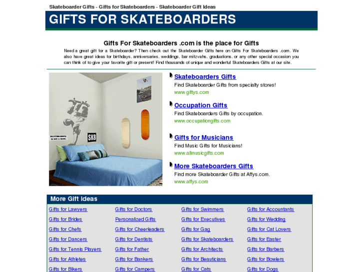 www.giftsforskateboarders.com