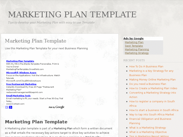 www.marketingplantemplate.org