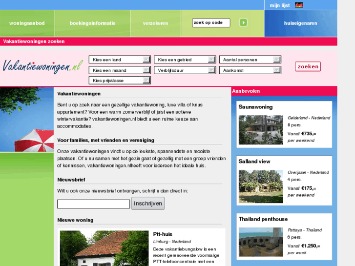 www.vakantiewoningen.nl