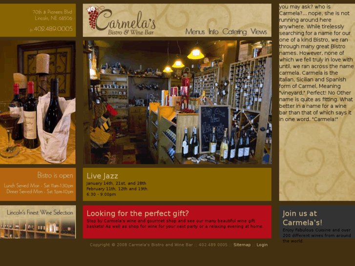 www.carmelasbistroandwinebar.com