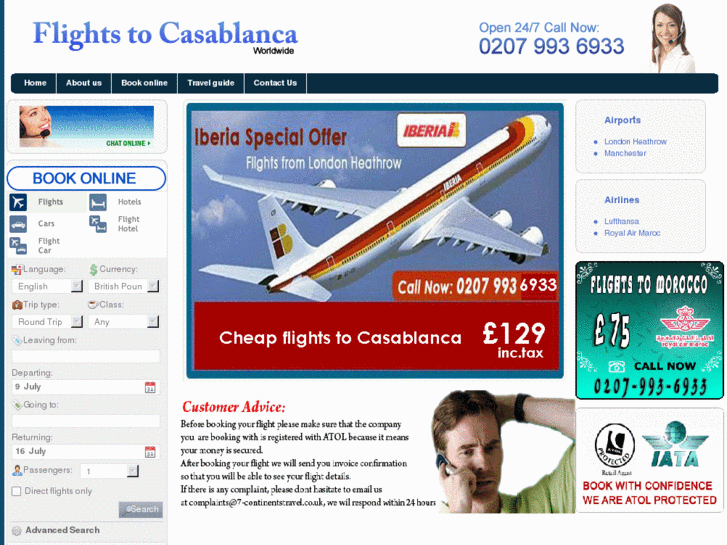 www.flightstocasablanca.org.uk