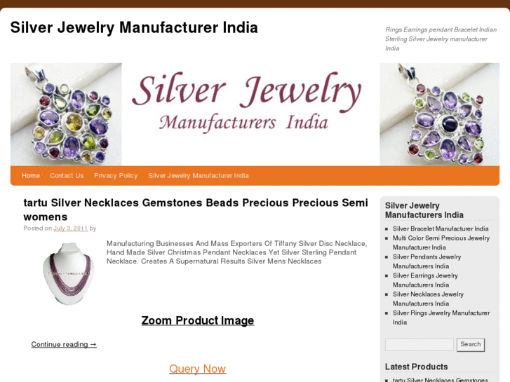 www.silverjewelrymanufacturersindia.com