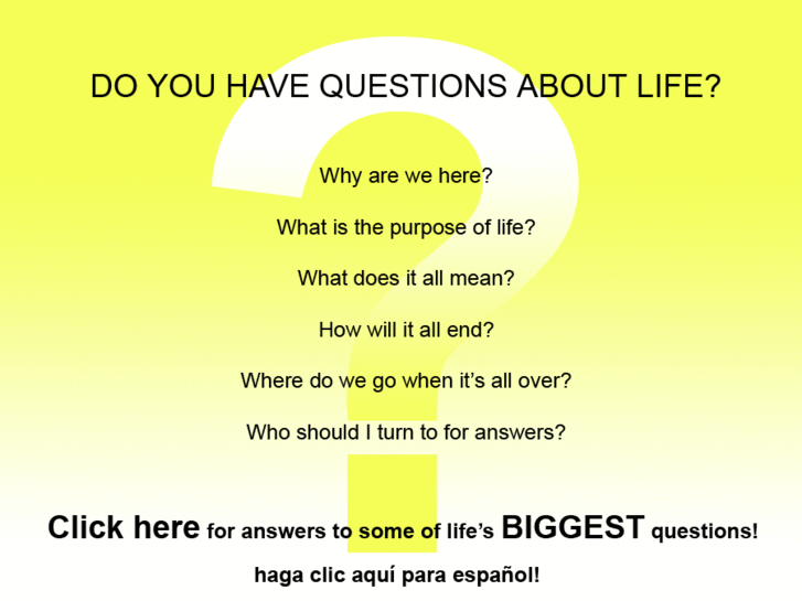 www.answerstobigquestionsaboutlife.com