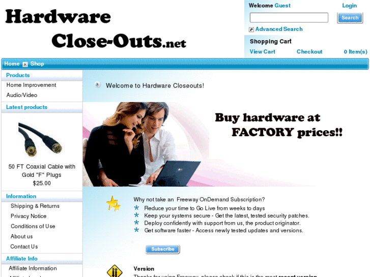 www.hardwarecloseouts.net