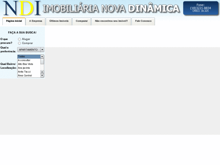 www.imobiliarianovadinamica.com.br