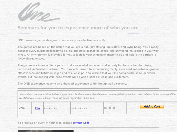 www.oneseminar.com