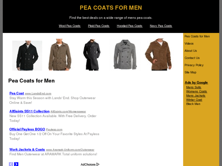 www.peacoatsformen.org