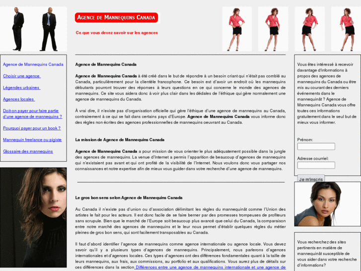 www.agencedemannequinscanada.ca