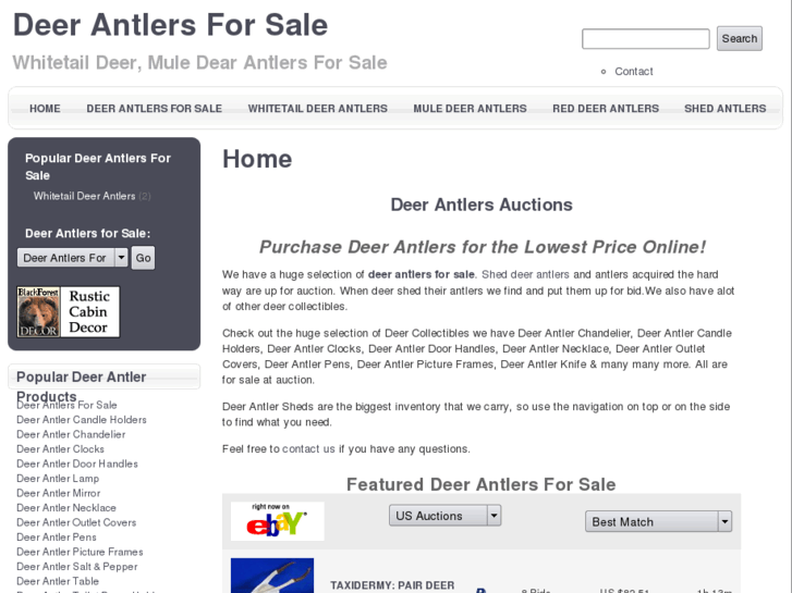 www.deerantlersforsale.org