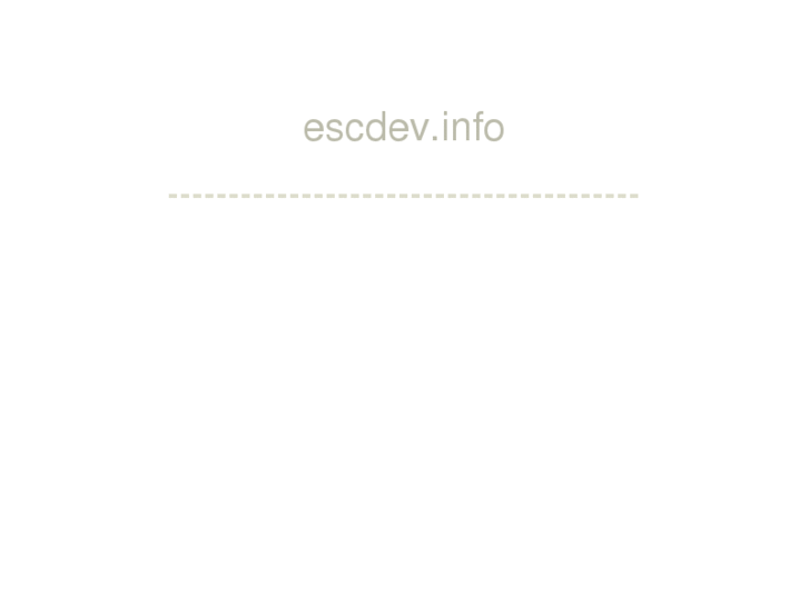 www.escdev.info