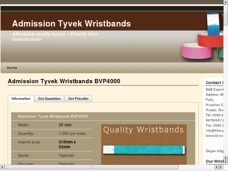 www.admission-tyvek-wristbands.info