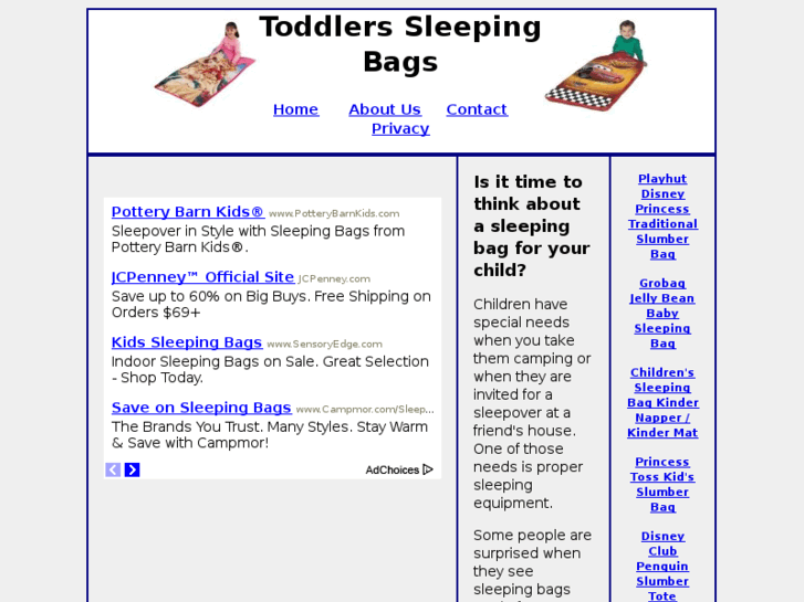 www.toddlersleepingbags.net