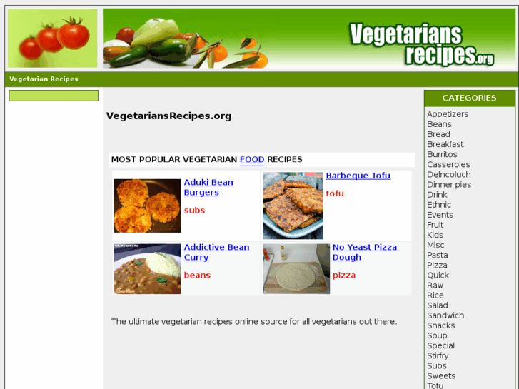 www.vegetariansrecipes.org