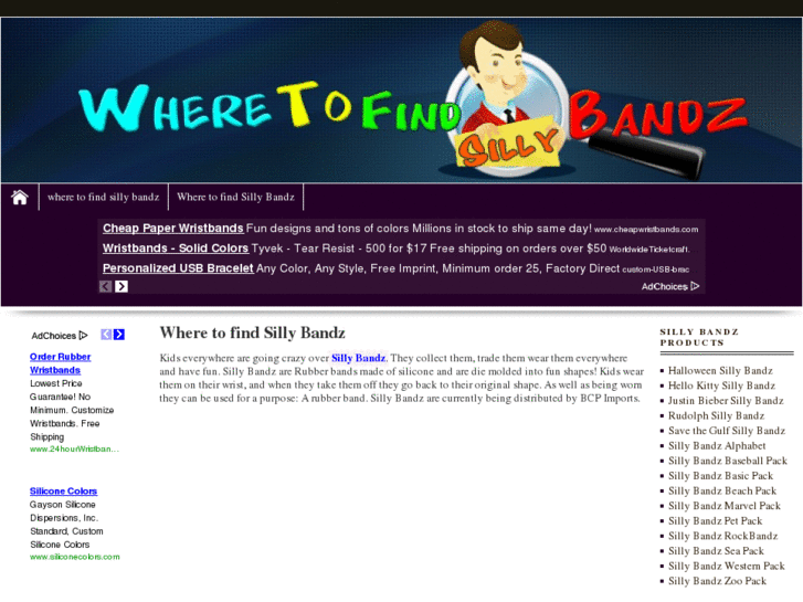 www.wheretofindsillybandz.com