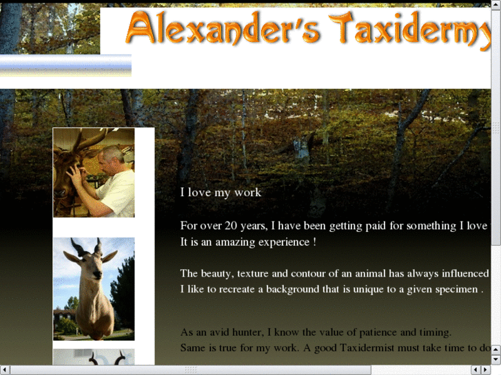 www.alexanderstaxidermy.com