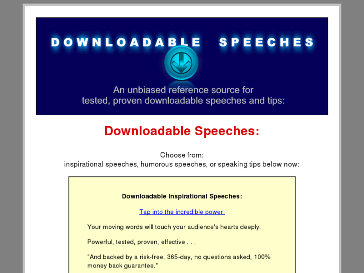 www.downloadable-speeches.com