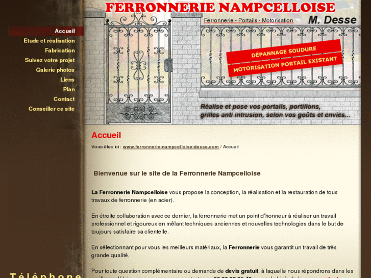 www.ferronnerie-nampcelloise-desse.com