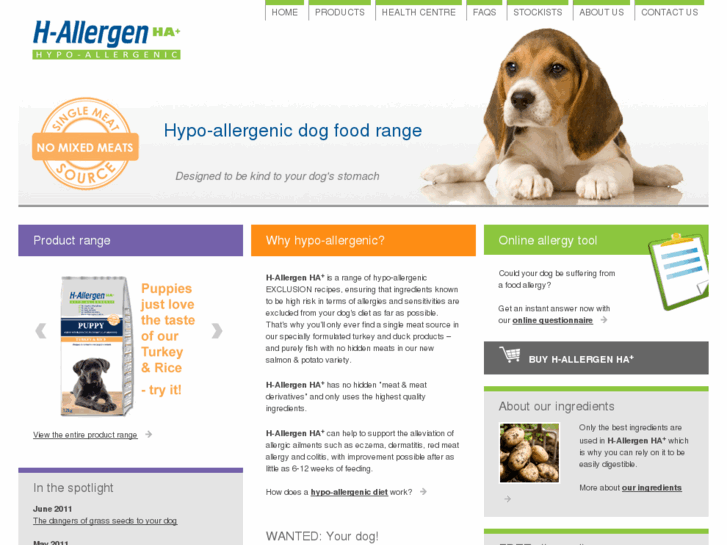 www.hypoallergenic-petfood.com