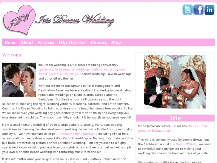 www.iriedreamwedding.com