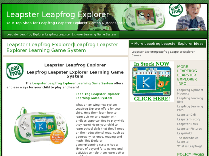 www.leapsterleapfrogexplorer.com