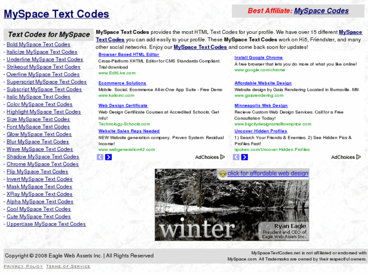 www.myspacetextcodes.net