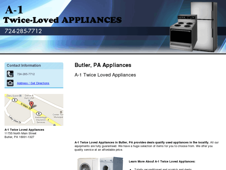 www.a-1twicelovedappliances.com