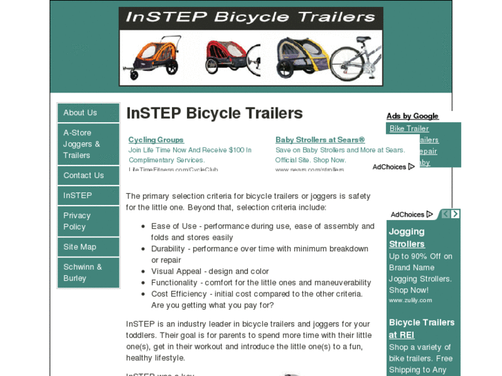 www.instepbicycletrailer.org