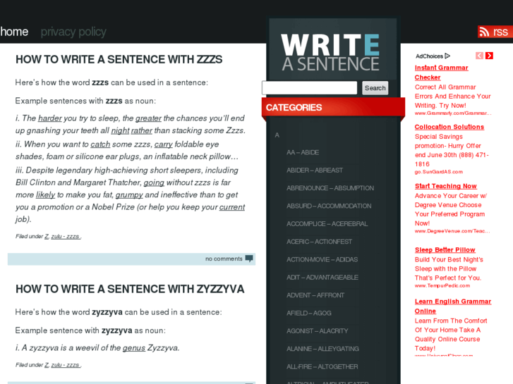 www.writeasentence.com