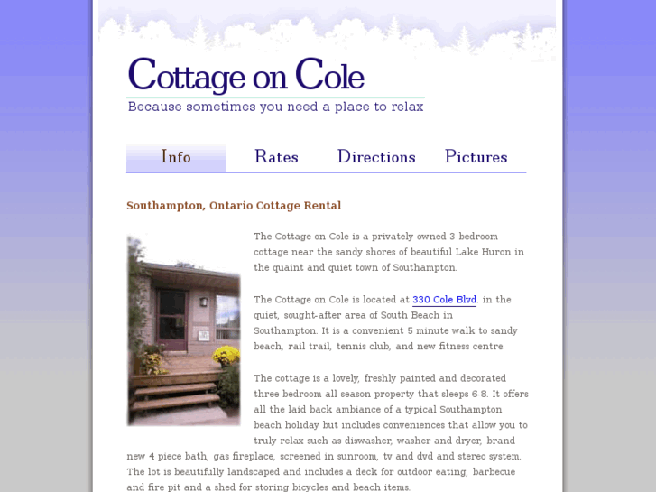 www.acottageoncole.com