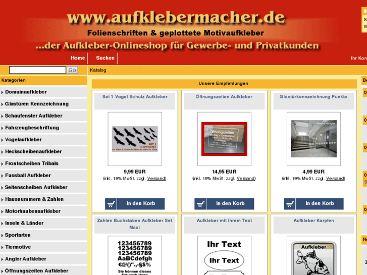 www.aufklebermachershop.de