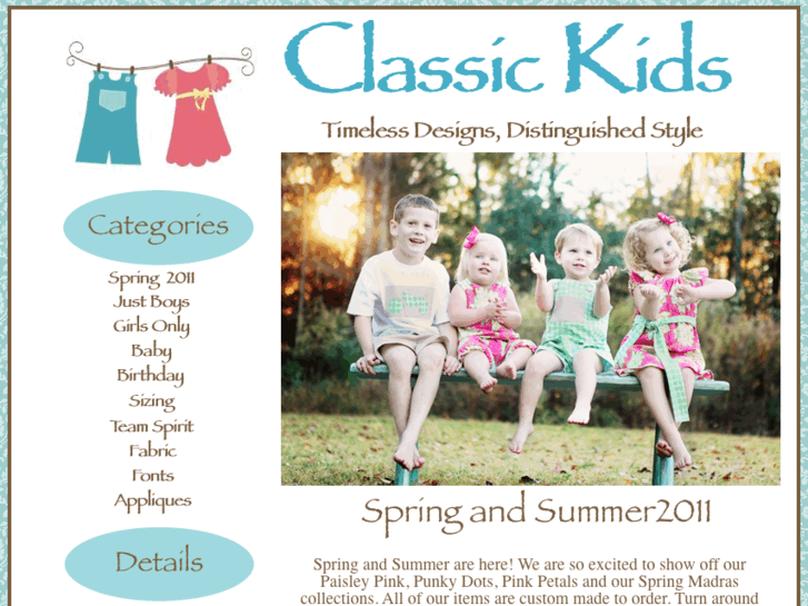 www.classickidsdesigns.com