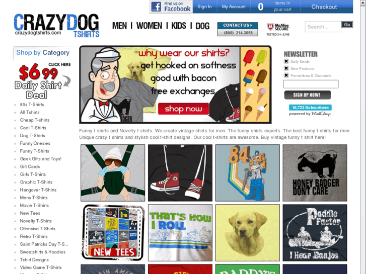 www.crazydogtshirts.com