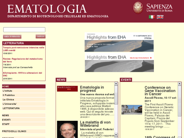 www.ematologialasapienza.org