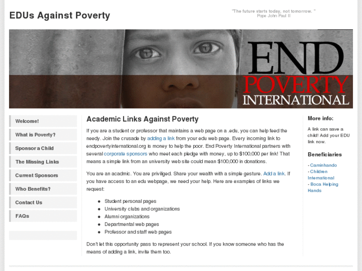 www.endpovertyinternational.org