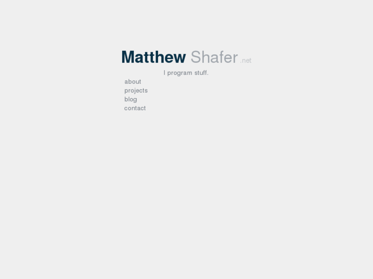 www.matthewshafer.net