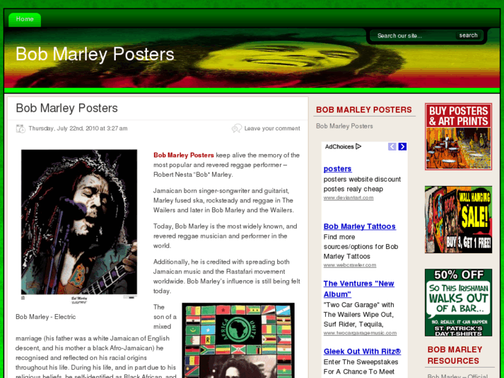 www.bobmarleyposters.net