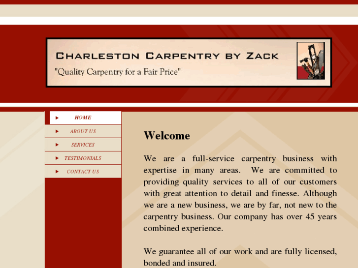 www.charlestoncarpentrybyzack.com