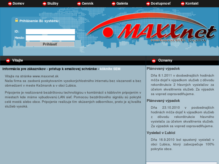 www.maxxnet.sk