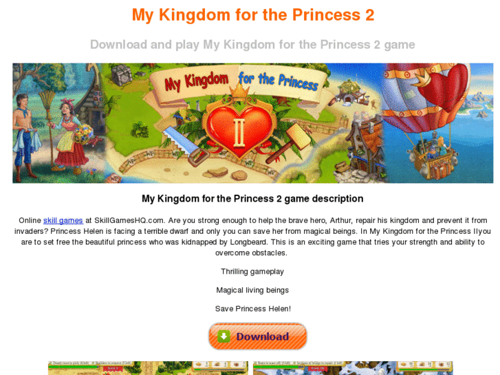 www.mykingdomfortheprincess2.com