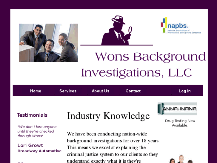 www.wonsbackgroundchecks.com