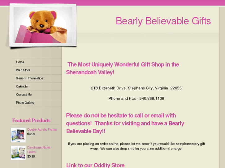 www.bearlybelievablegifts.com