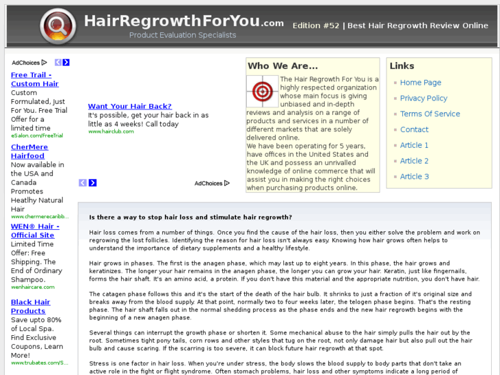 www.hairregrowthforyou.com