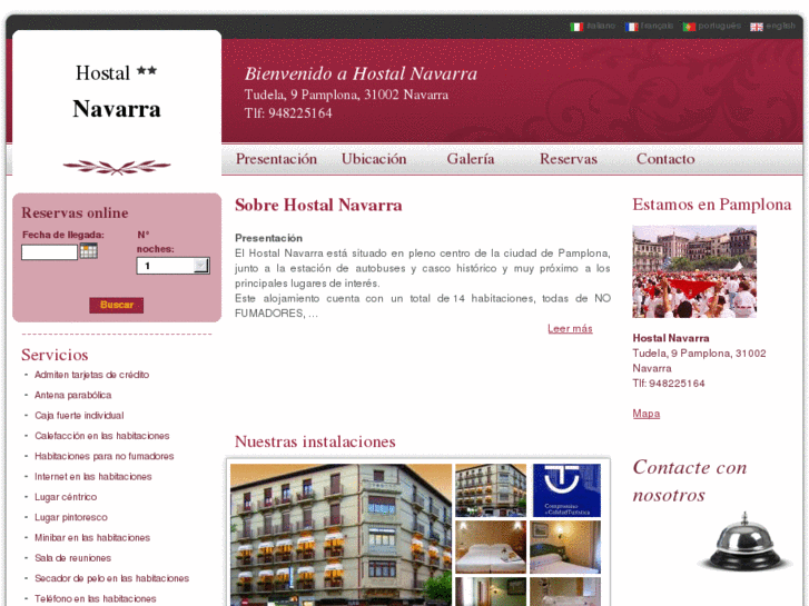 www.hostal-navarra.com