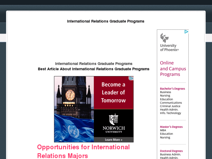 www.internationalrelationsgraduateprograms.net